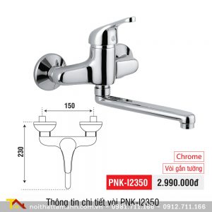 Vòi rửa bát PONA PNK-l2350 gắn tường