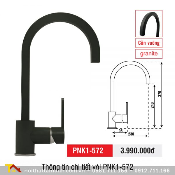 Vòi rửa bát PONA PNK1-572 nóng lạnh