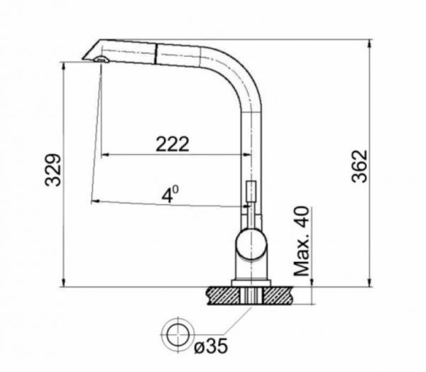 Vòi rửa Nodor  PELICAN INOX