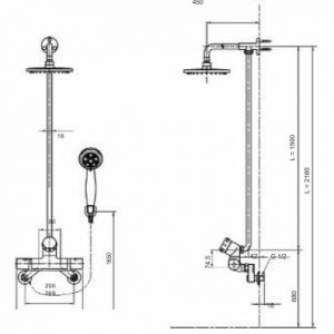 Sen cây tắm đứng Royal RBT733