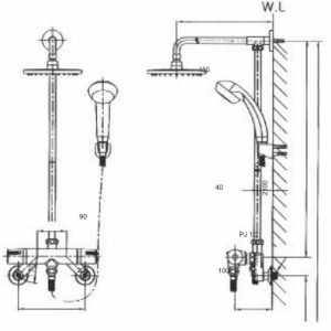 Sen cây tắm đứng Royal RBT950-PG