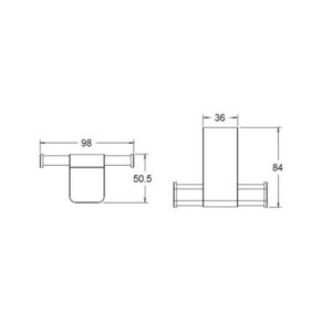 Bản vẽ Phụ kiện phòng tắm American K-1381