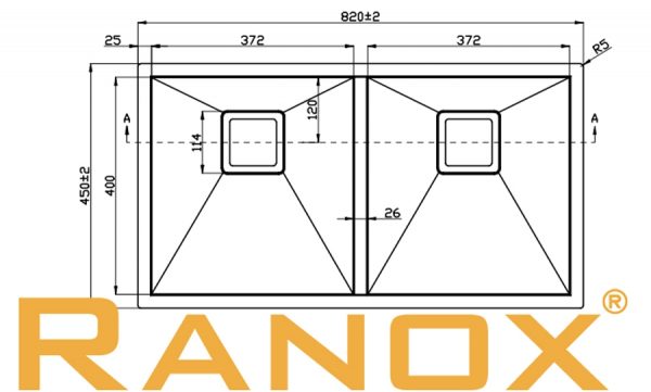 Chậu rửa RANOX RN4411 cao cấp