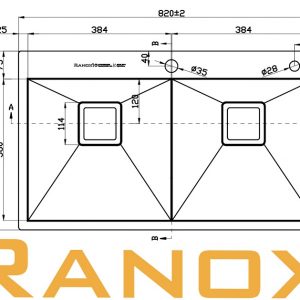 Chậu rửa RANOX RN4466 cao cấp