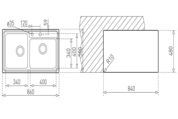 Chậu rửa TEKA STAGE-2B cao cấp