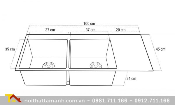 Chậu rửa bát Roslerer RL01-10045