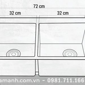 Chậu rửa bát Roslerer RL01-7245Chậu rửa bát Roslerer RL01-7245