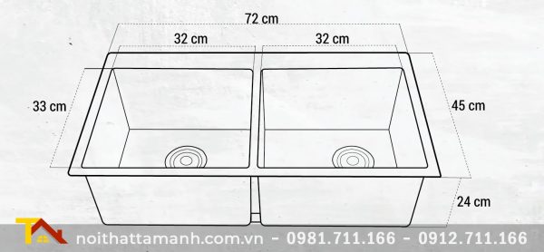 Chậu rửa bát Roslerer RL01-7245Chậu rửa bát Roslerer RL01-7245