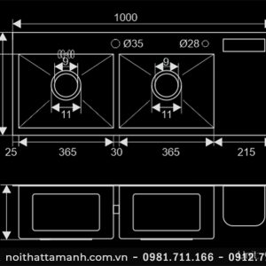 Chậu rửa bát Roslerer RL04-10045 Nano