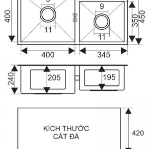 Chậu rửa bát Roslerer RL04-8245