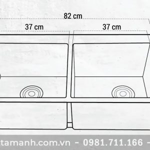 Chậu rửa bát Roslerer RL04-8245 âm toàn phần