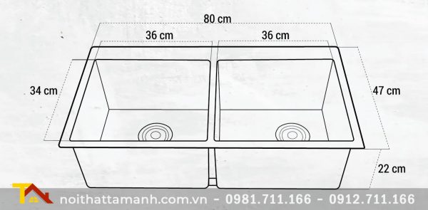 Chậu rửa bát đá trắng Roslerer RL-900 White