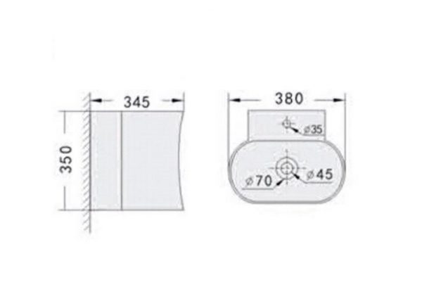 Chậu rửa mặt Riba RBC-9505