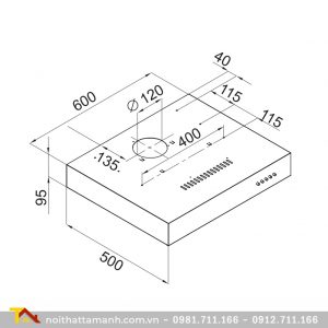 Máy hút mùi âm tủ Fagor 3AF3-602X