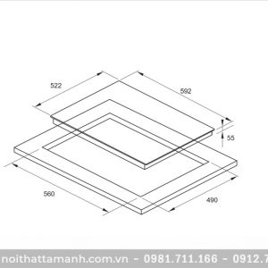 Bếp điện Fagor 3VFT-64AS