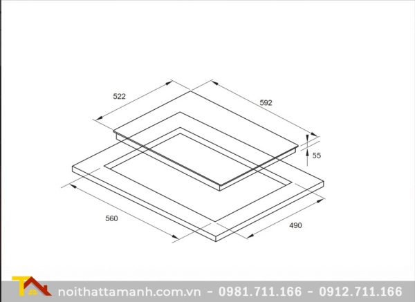 Bếp điện Fagor 3VFT-64AS