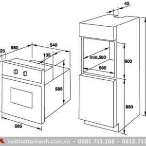 Lò nướng hấp kết hợp Fagor 8H-875TCXA