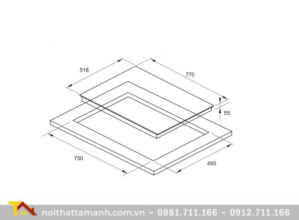 Bếp từ Fagor IF-ZONE74BS