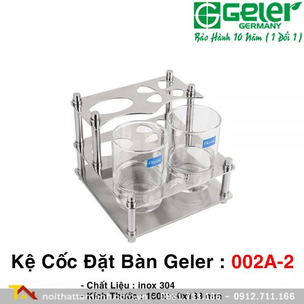 Kệ cốc đặt bàn đá GELER 002A