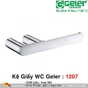 Lô giấy vệ sinh inox 304 Geler 1207