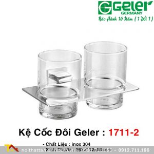 Kệ Cốc Đôi inox 304 Geler 1711-2