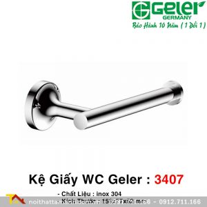 Lô giấy vệ sinh inox 304 Geler 3407