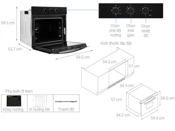 Lò nướng TEKA HBB 610 BK