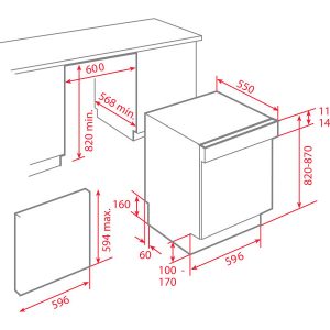 Máy rửa bát TEKA DW8 60S