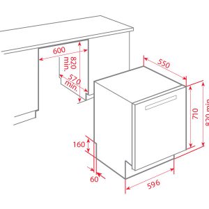 Máy rửa bát TEKA DW80-80 FIMáy rửa bát TEKA DW80-80 FI