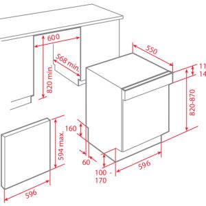 Máy rửa bát TEKA DW9 55-S