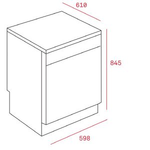 Máy rửa bát TEKA LP8 820