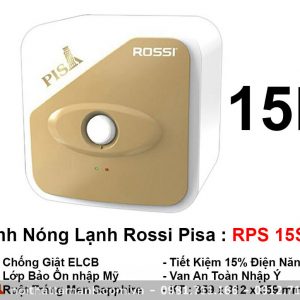 Bình nóng lạnh Rossi PISA RPA15SQ 15L