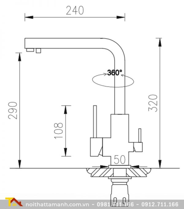 Vòi Rửa Bát Roslerer RL-807 BlackVòi Rửa Bát Roslerer RL-807 Black