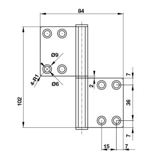 Bản lề Hafele 926.60.900