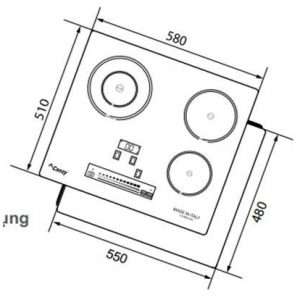 Bếp điện từ Canzy CZ BMIX63S