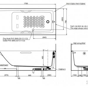 Bồn tắm TOTO PAY1725VC