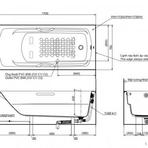Bồn tắm TOTO PAY1735VC