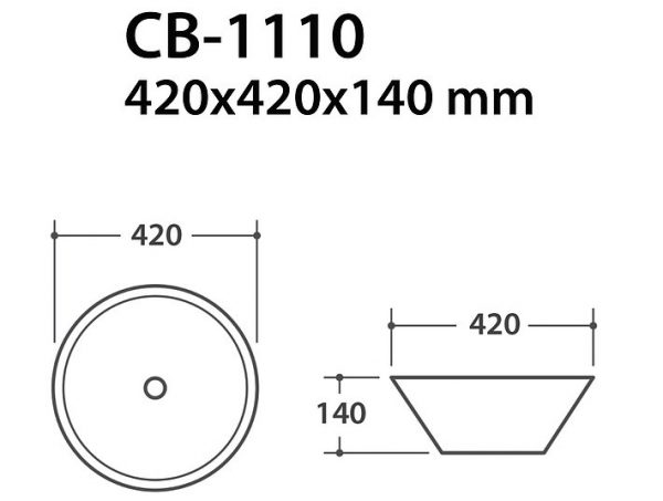 Chậu đặt bàn lavabo CLARA CB-1110