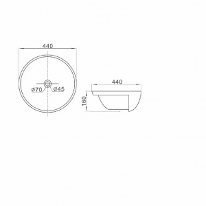 Chậu đặt bàn lavabo CLARA CB-1113