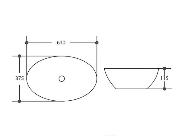 Chậu đặt bàn lavabo CLARA CB-1114