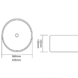 Chậu đặt bàn lavabo CLARA CB-1117B