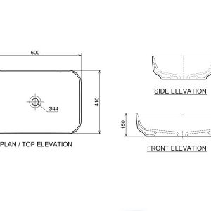 Chậu đặt bàn lavabo CLARA CBM-104