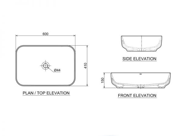 Chậu đặt bàn lavabo CLARA CBM-104