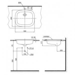 Chậu đặt dương vành TOTO L763