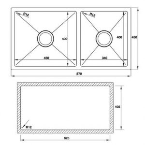 Chậu rửa bát Hafele HS19-SSN2S90L