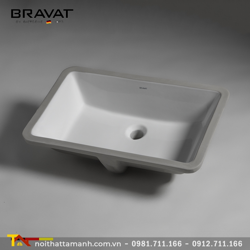 Chậu rửa mặt Bravat C22171W-ENG