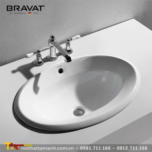 Chậu rửa mặt Bravat C22218W-ENG