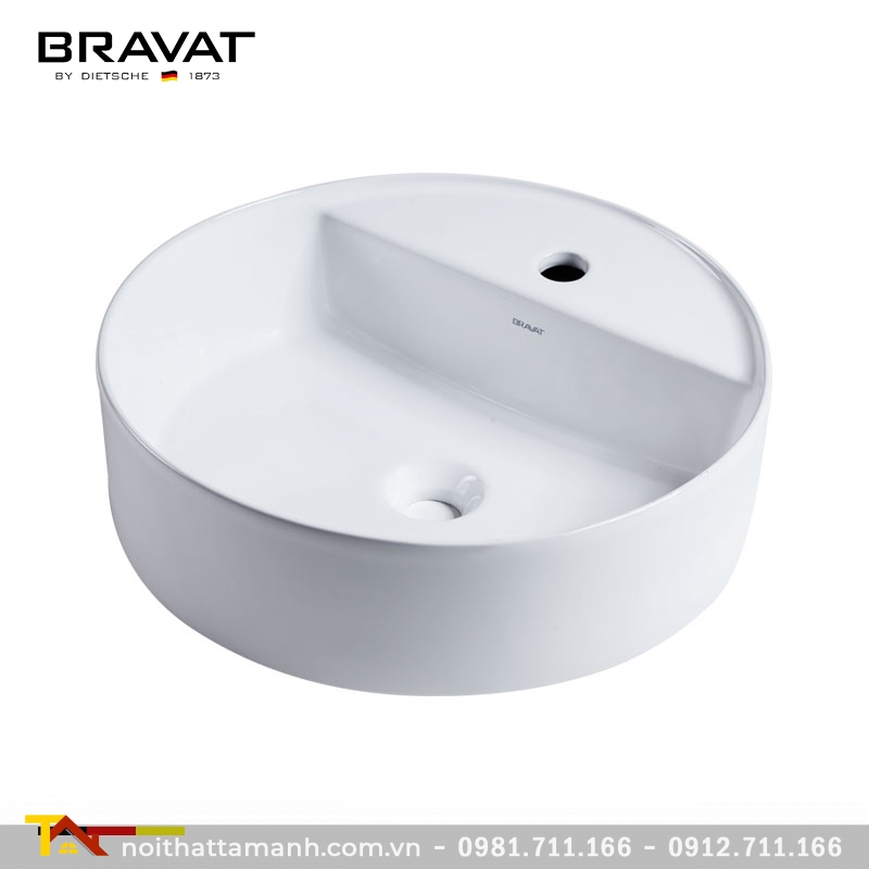 Chậu rửa mặt Bravat C22284W-1-ENG