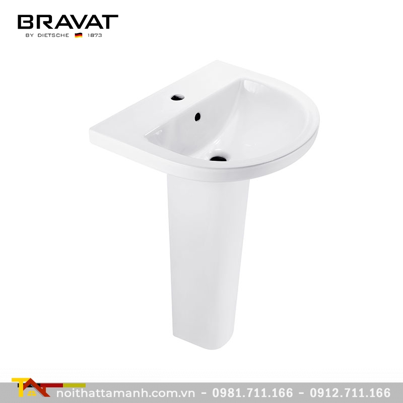 Chậu rửa mặt Bravat C22330W-1-ENG