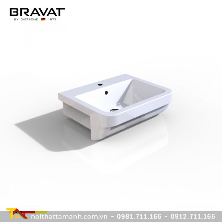 Chậu rửa mặt Bravat C22360W-1-ENG